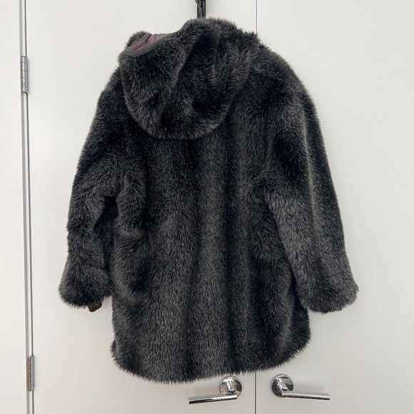 Cozy warm mid-length 2-way hooded jacket - Picture 2 of 10